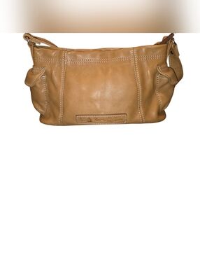Fossil Pebbled Leather Shoulder Bag in Light Brown